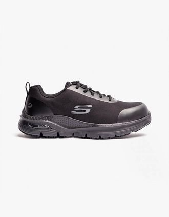 Skechers Mens Skechers Work 200086EC ARCH FIT SR - RINGSTAP Mens Safety Trainers Black - Size: 10.5