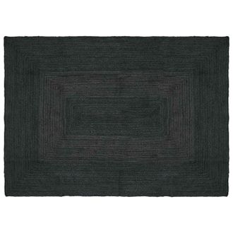 vidaXL Alfombras De &Aacute;rea Rectangular Gris Oscuro 140 X 200 Cm Yute Vidaxl