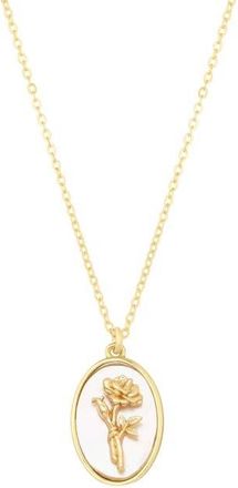 Set & Stones Katrina Birth Flower Necklace in Gold /June at Nordstrom