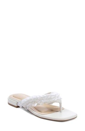Azalea Wang Pearlia Flip Flop in White at Nordstrom, Size 8.5