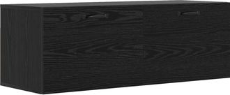 vidaXL Armario De Pared Roble Negro 100 X 36,5 X 35 Cm Vidaxl