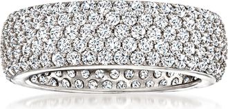 Ross-Simons CZ Eternity Band in Sterling Silver
