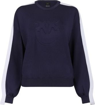 Pinko Blue Logo Embossed Jumper