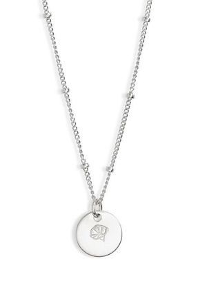 Nashelle Petite Birth Flower Necklace in Sterling Silver at Nordstrom, Size 18