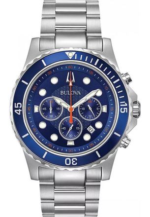 Bulova 98B325 Mens Classic Watch - Silver - One Size