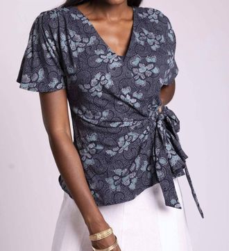 Eva Franco Marika Short Sleeve Top In Bali