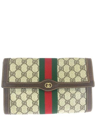 Gucci Vintage Gg Supreme Clutch (Authentic Pre-Loved)