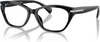 Ralph Lauren 55mm Rectangle optical glasses in Black at Nordstrom