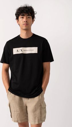 A|X Armani Exchange Mens Armani Exchange Mens T-Shirt XM001425-AF10361 - Black UC001 - Size: 38