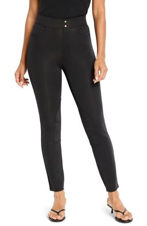 Nic+Zoe Scuba Knit Riding Pants in Black Onyx at Nordstrom, Size Large