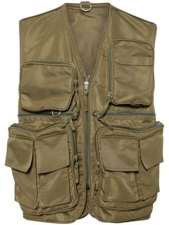Hed Mayner Bodywarmer met meerdere zakken - Groen