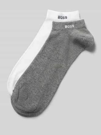 HUGO BOSS Sneaker-Socken aus Baumwoll-Mix im 2er-Pack Modell 2P AS UNI CC in Mittelgrau, Gr&ouml;&szlig;e 39-42