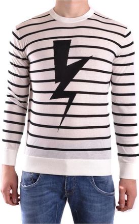 Neil Barrett Stijlvolle Sweaters voor Mannen - Heren - Ronde hals truien - Veelkleurig - XL - Truien & Vesten