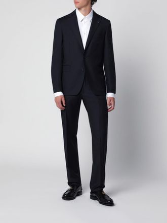 Tagliatore Completo due pezzi slim fit in lana vergine con rever a lancia