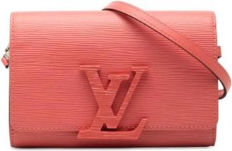 Louis Vuitton Tweedehands leren Louis Vuitton tassen - Dames - Vintage Schoudertas - Roze - ONE Size - Vintage