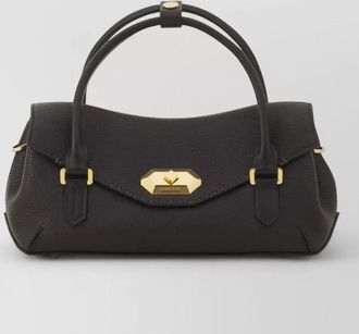 Lanvin structured shoulder bag gold tone detailing