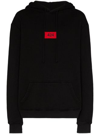 424 Felpa con applicazione - Nero