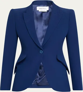 Alexander McQueen Single-Breasted Blazer Jacket