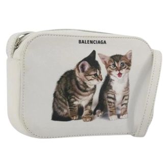 Balenciaga Pre-owned Cross Body Bags, female, White, Size: ONE SIZE Pre-owned Vintage Shoulder Bag