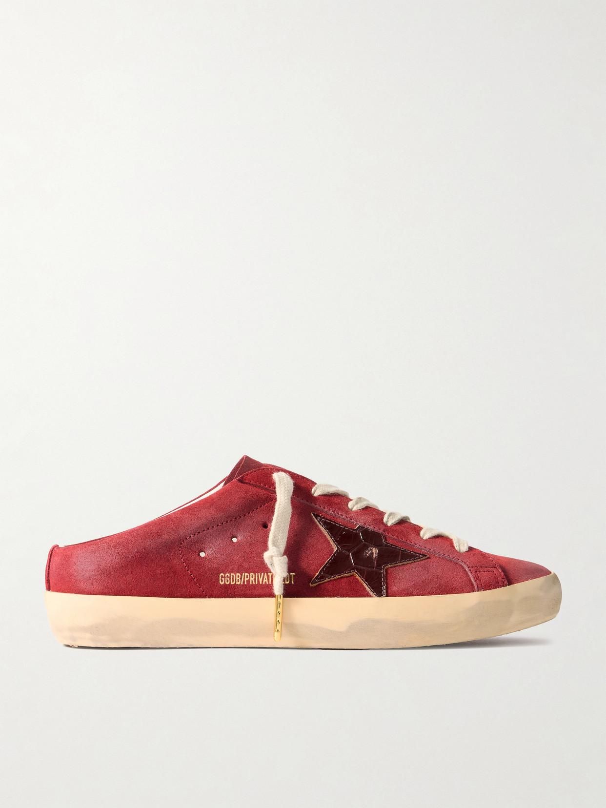 Golden goose superstar rosso on sale