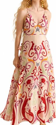Carolina K Star Flowing Maxi Dress In Fileteado