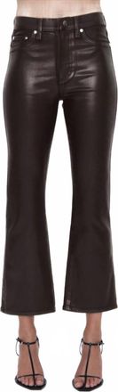 Pistola Denim Lennon Coated Ankle Flare Jeans In Coated Mocha