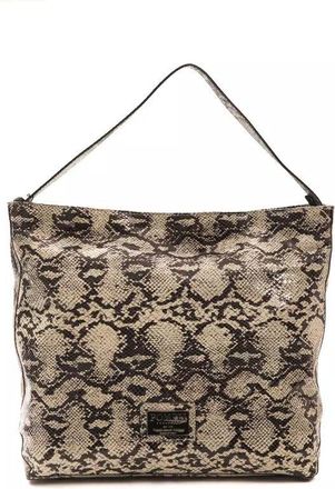 Pompei Donatella Chic Python Print Leather Shoulder Womens Bag