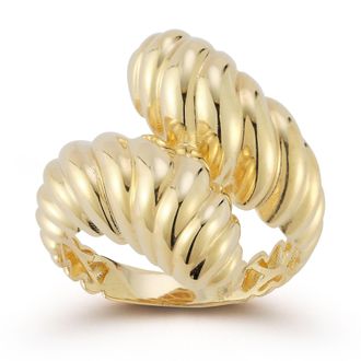 Ember Fine Jewelry 14K Gold Twist Bypass Ring