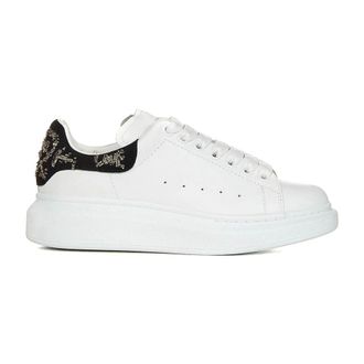 Alexander McQueen Alexander McQueen, Sneakers, male, White, Size: 11 US White Sneakers with Graffiti Accents