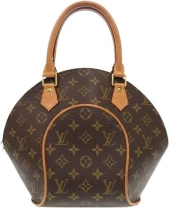 Louis Vuitton Pre-owned Ellipse PM - Dames - Vintage Handtas - Bruin - ONE Size - Leer - Vintage