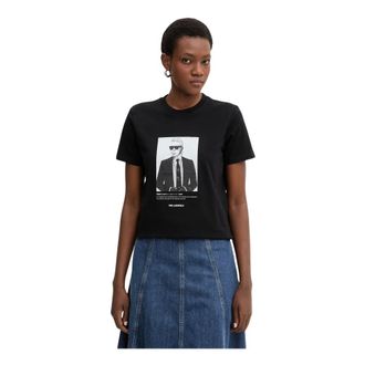 Karl Lagerfeld Mujer, Camisetas, Negro, Talla: M