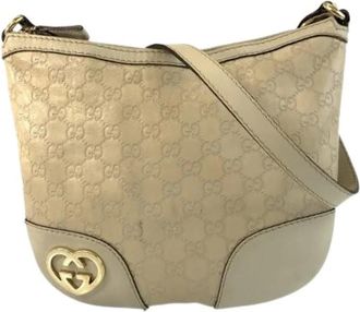 Gucci Pre-owned Shoulder Bags, female, Beige, Size: ONE SIZE Pre-owned Shoulder Bag