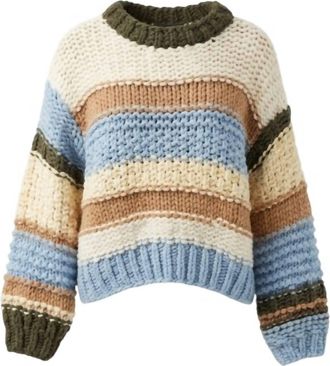 Sadie & Sage Womens Chunky Sweater In Multicolor