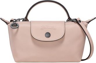 Longchamp Extra Small Le Pliage Xtra Leather Clutch in Beige at Nordstrom