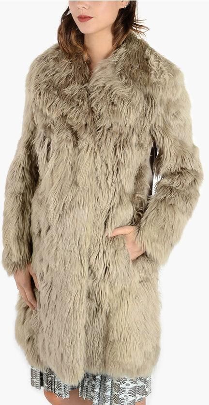 Maison Margiela MM1 Alpaca Fur Coat size 38