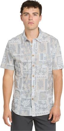 Quiksilver Sandy Cove Short Sleeve Shirt in White at Nordstrom, Size X-Large