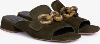 Pedro Garcia Brown suede slingback loafer | Enna | Fall-winter 26 |