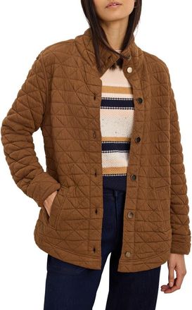 Nic+Zoe Quilted Femme Knit Jacket in Saddle at Nordstrom, Size Xx-Large