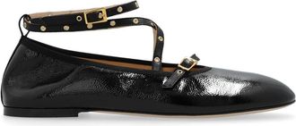 Wandler June ballerina shoes - women - Lamb Skin/Leather/Leather - 39 - Black
