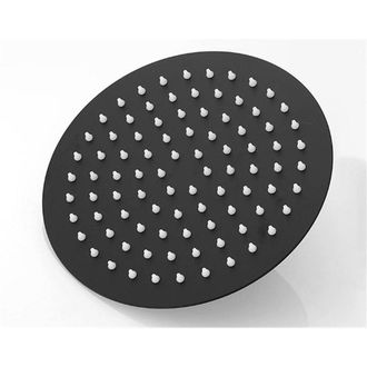 Clifton Round Shower Head 300mm Wide Matt Black