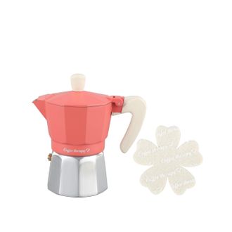 KASANOVA Caffettiera 2 tazze corallo Cooking Therapy