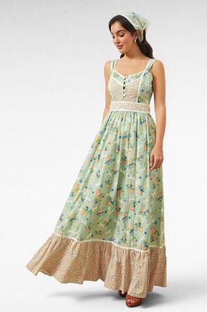 ModCloth Jenny Tiered Maxi Sundress, ModCloth x Gunne Sax in Unicorn Tapestry at Nordstrom, Size X-Large