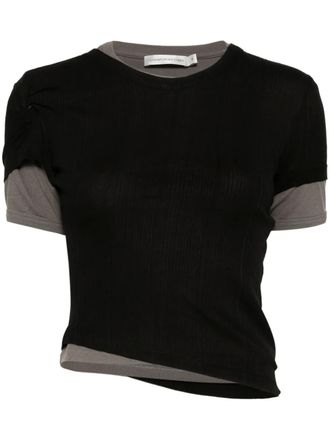 CHRISTOPHER ESBER T-shirt a coste - Nero