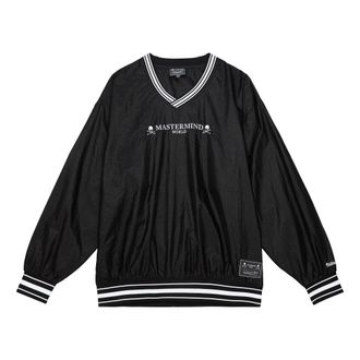 Mitchell & Ness x Mastermind Nylon Pullover Sweatshirt Black TVNC5243-CLBYYPPPBLCK