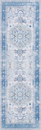 Safavieh Alfombra poli&eacute;ster beige/blu 76 x 244 cm