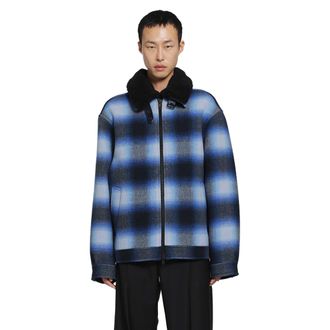 Balenciaga Flannel Bomber Jacket