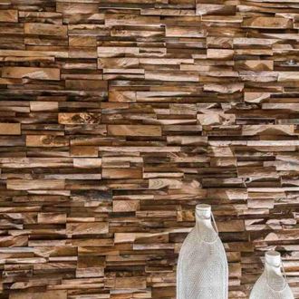 Wanda Collection Wanda Collection - Revestimiento De Teca Reciclada Envejecido 20 X 50 Cm