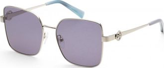 Longchamp Womens LO181S 56 044 Sunglasses - Silver - One Size