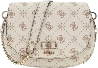 Guess Tassen, Dames, Wit, ONE Size, Polyester, Emelie Logo