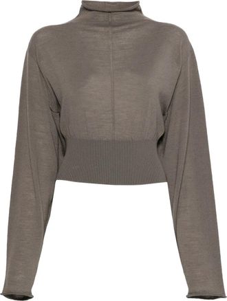 Rick Owens Top Con a collo alto - Grigio